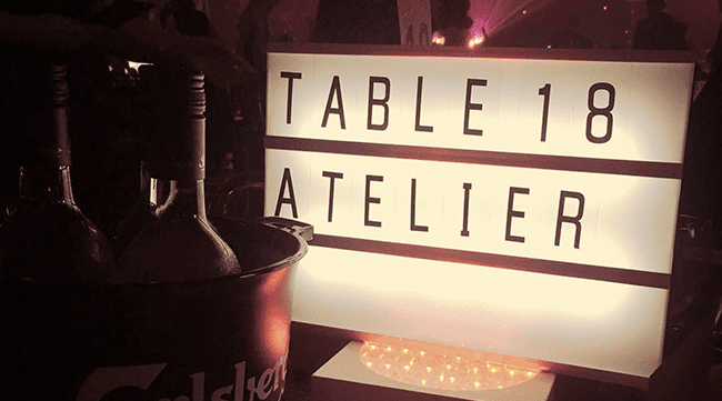 Table 18 Atelier Lightbox from Wirehive Awards