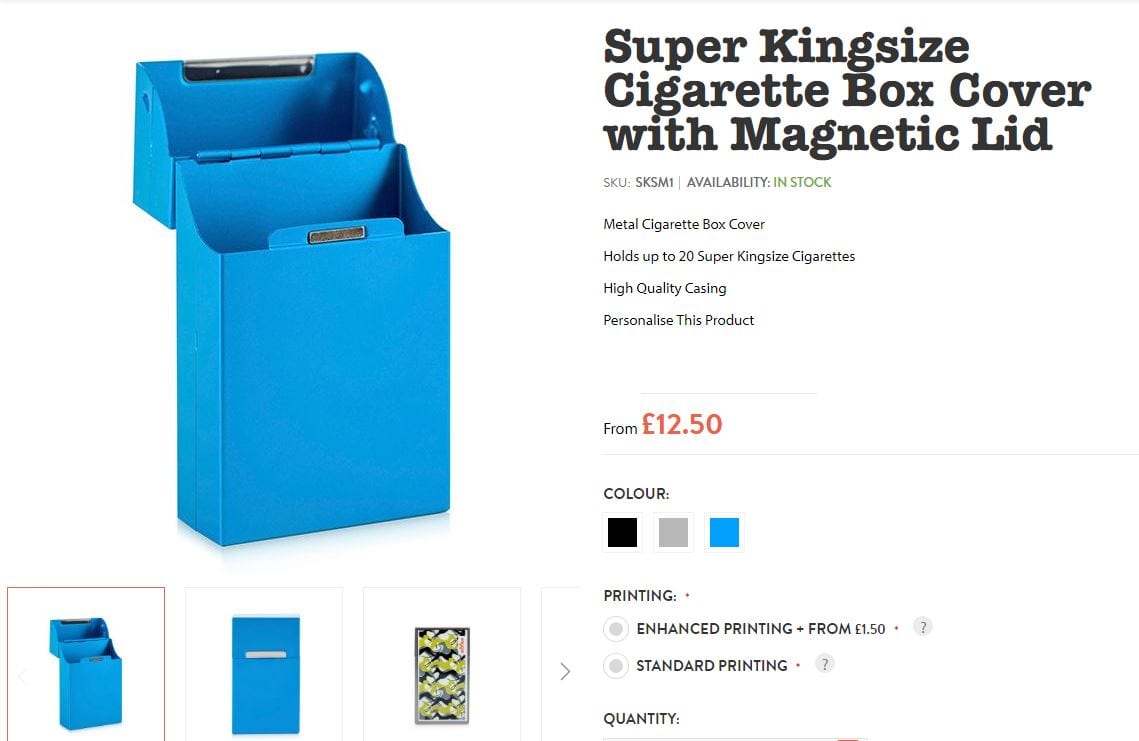 screenshot from its myne product page